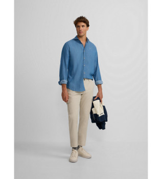 Beige cargo trousers