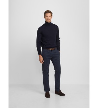 Marineblaue Freizeit-Chinohose