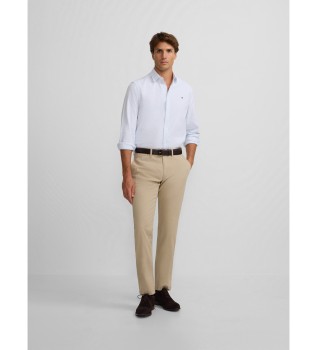 Beigefarbene l�ssige Chino-Hose