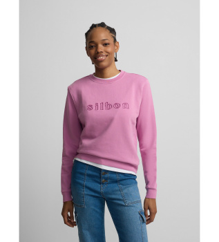 Sweat brod� lilas