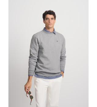 Klassisk gr neopren-sweatshirt