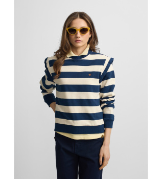 Sweatshirt marine ray� �paules