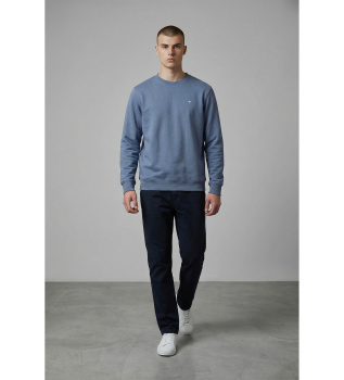 Ethnic blue racket sweatshirt