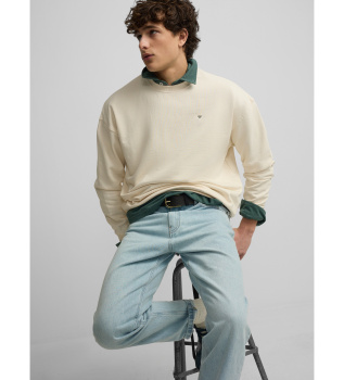 Sweatshirt relaxed fit plans beige