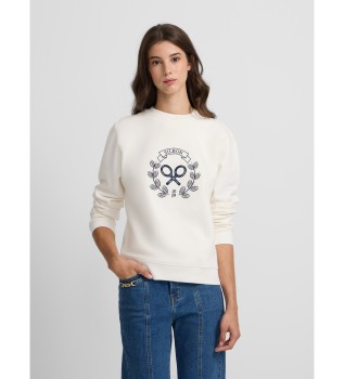 Sweatshirt racket heart beige
