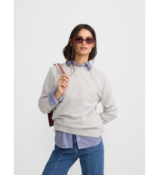 Sudadera tachas gris