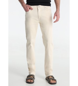 Jeans Beige Twill-Stoff