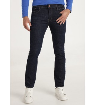 Jeans Slim Mid-cropped Cross navy