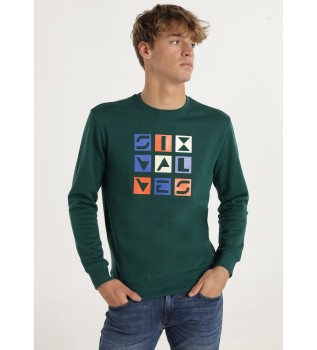 Sudadera sopa de letras verde