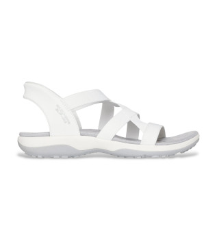 Sandali slip-in elasticizzati sottili Reggae bianchi