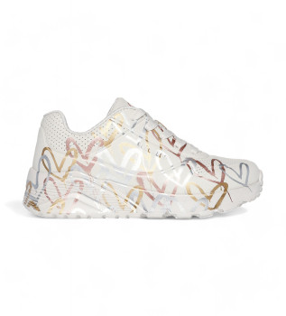 Sapatilhas Uno Lite Metallic Love beige