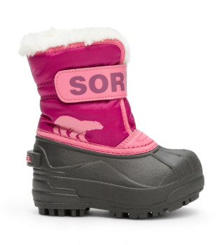Botas de neve Snow Commander cor-de-rosa