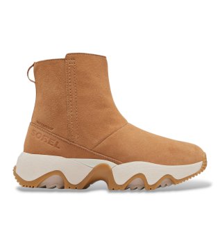 Brown Kinetic Impact leather ankle boots