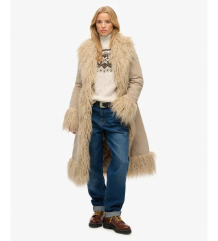 Afgański płaszcz taupe