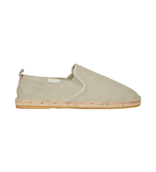 Beige canvas espadrilles