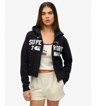 Felpa sportiva casual blu navy