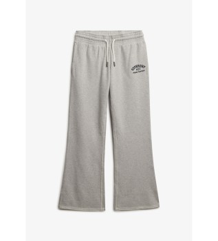 Athletic Emb Flare Jogger Trousers grey