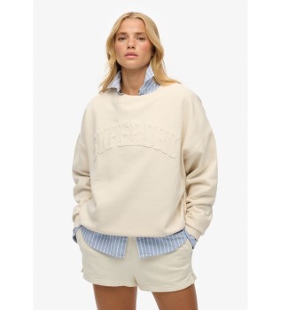 Sweatshirt Athletic Tonal Applique off-white