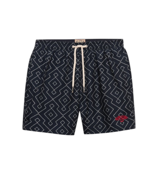 Premium Printed 15 navy swimsuit