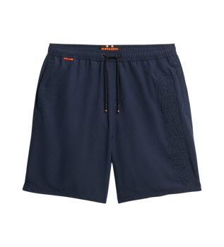 Premium navy embroidered swimming costume