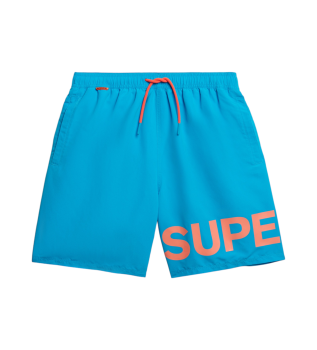 Maillot de bain graphique bleu