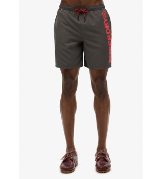 43.2 cm swimming costume with grey sporty graphics