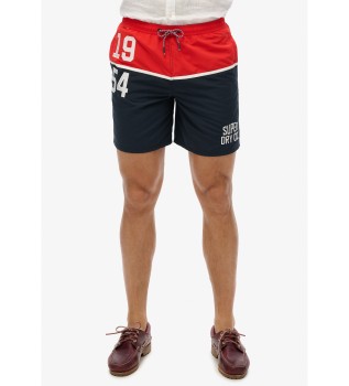 43.2 cm swimming costume with navy nautical logo