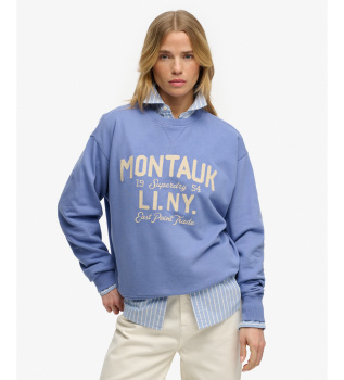 Beach Club Loose sweatshirt blue
