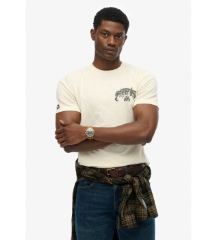 Biker Rock Relaxed beige T-shirt