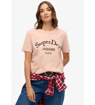 T-shirt Brand Mark cor-de-rosa