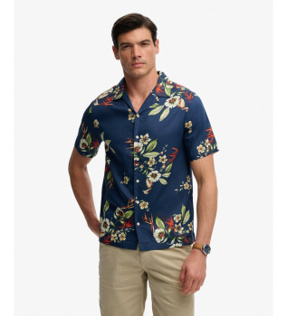 Chemise Hawaiian marine