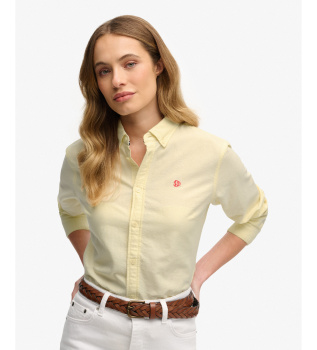 Camicia Oxford slim fit gialla
