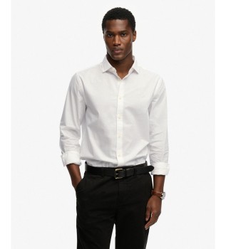 Cut Away White Poplin Shirt