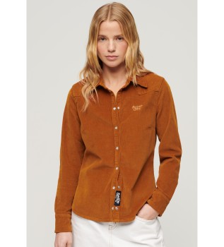 Camisa de pana Western marrn