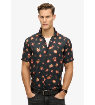 Potiskana majica s kratkimi rokavi črna