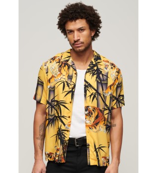 Camisa Havaiana Resort amarela