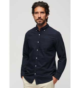 Camisa Oxford azul-marinho