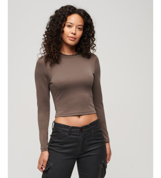 T-Shirt dos ouvert marron