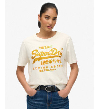 T-shirt descontrada em branco