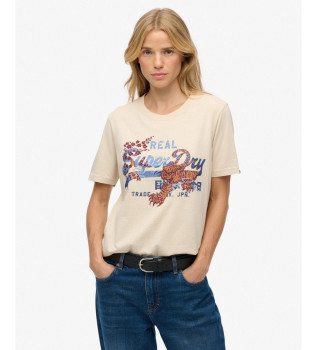 T-shirt bege Tokyo Vintage