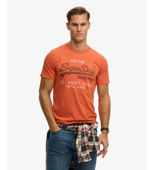 Heritage Relaxed oranje T-shirt