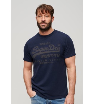 T-shirt clássica Heritage azul-marinho