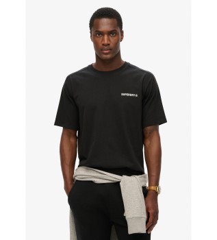 T-shirt Tech de corte descontrado preta