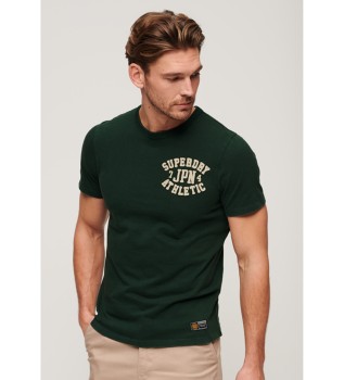 Camiseta Vintage Athletic verde