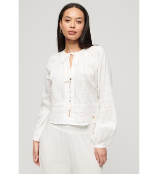 T-shirt de praia em algodo branco