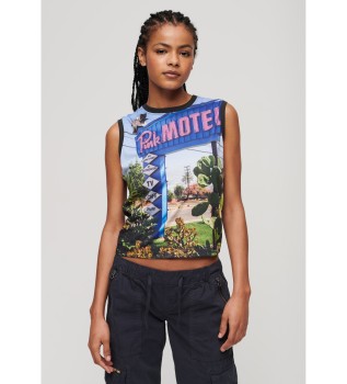 T-shirt com estampado submarino preto