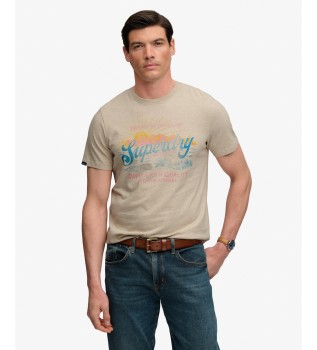 Outdoors Mountain beige t-shirt