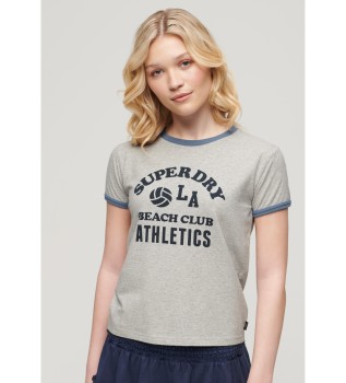 T-shirt Ringer Athletic Essentials gris