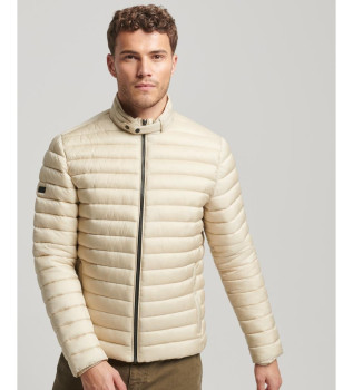 Lightweight beige quilted jacket
