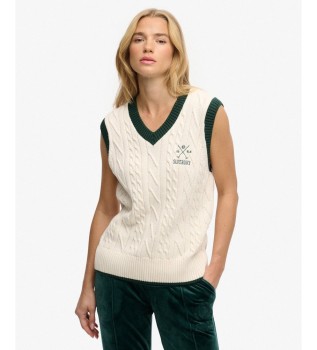 Colete Heritage branco sujo